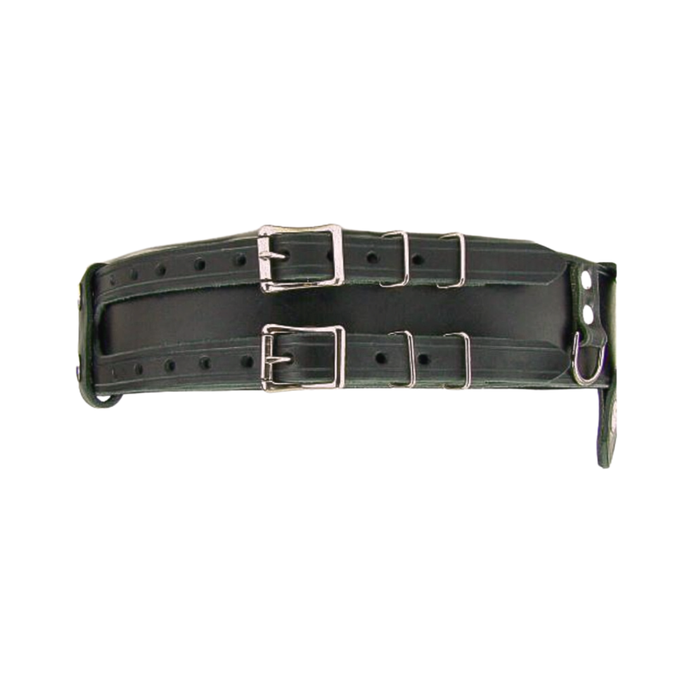 CLANE DOUBLE BUCKLE BELT clane circle buckle wide belt